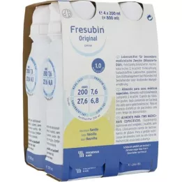 FRESUBIN ORIGINAL DRINK Vanilková pití láhev, 4x200 ml