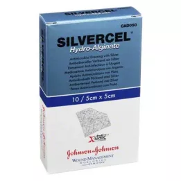 SILVERCEL Hydroalginátový obvaz 5x5 cm, 10 ks