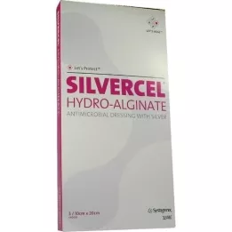 SILVERCEL Hydroalginátový obvaz 10x20 cm, 5 ks