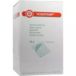 NOBATAMP-tamponádový obvaz sterilní 1 cmx5 m, 15 ks