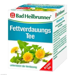 BAD HEILBRUNNER Filtrační sáčky na čaj na trávení tuku, 8X1,8g