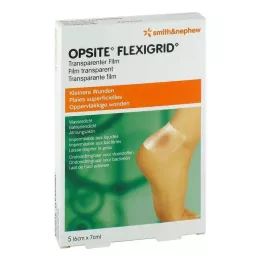 OPSITE Obvaz na rány Flexigrid transp 6x7 cm sterilní, 5 ks