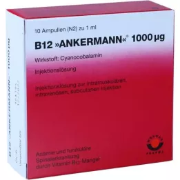 B12 ANKERMANN 1 000 mg ampule, 10x1 ml