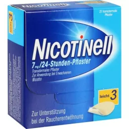 NICOTINELL 7 mg/24hodinová omítka 17,5 mg, 21 ks