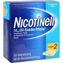 NICOTINELL 14 mg/24hodinová omítka 35 mg, 21 ks