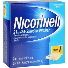 NICOTINELL 21 mg/24hodinová omítka 52,5 mg, 21 ks