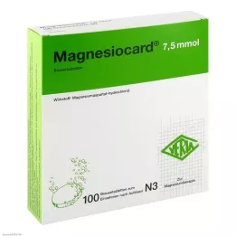 MAGNESIOCARD 7,5 mmol šumivé tablety, 100 ks
