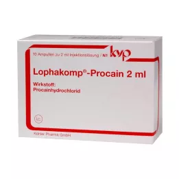 LOPHAKOMP Prokain 2 ml injekčního roztoku, 10X2 ml