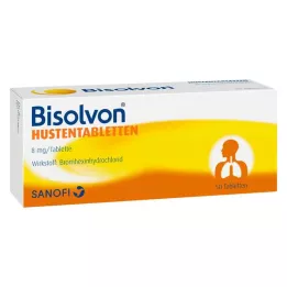 BISOLVON Tablety proti kašli 8 mg, 50 ks