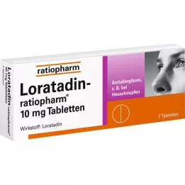Loratadin ratiopharm 10 mg, 7 ks
