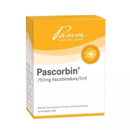 PASCORBIN Ampulky s injekčním roztokem, 10X5 ml