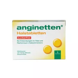 ANGINETTEN Krční pastilky bez cukru, 24 ks