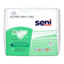 SUPER SENI Trio inkontinenční kalhotky vel. 4 XL, 10 kusů
