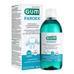 GUM Paro.ex 0,06% CHX Ústní voda, 500 ml