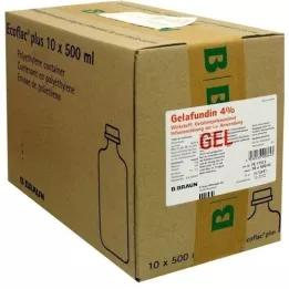 GELAFUNDIN 4% ECOFLAC Plus Infusion Solution, 10x500 ml