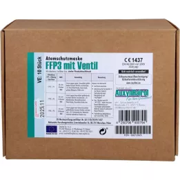 MUNDSCHUTZ FFP3 s ventilem, 10 ks