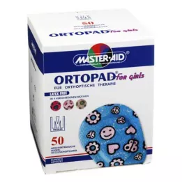 ORTOPAD pro dívky náplasti na střední okluzi oka, 50 ks
