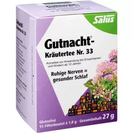 GUTNACHT Bylinný čaj č.33 Filtrační sáčky Salus, 15 ks