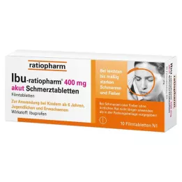 IBU-RATIOPHARM 400 mg tablety na akutní bolest, potahované tablety, 10 ks