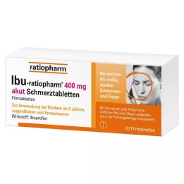 IBU-RATIOPHARM 400 mg tablety na akutní bolest, potahované tablety, 20 ks