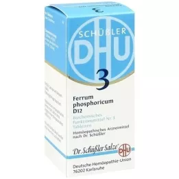 BIOCHEMIE DHU 3 tablety Ferrum Phosforicum D 12, 80 ks