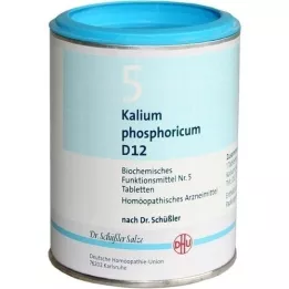 BIOCHEMIE DHU 5 tablet draselného fosforikum D 12, 1000 ks