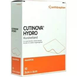 CUTINOVA Hydro 5x6 cm adhezivní rány, 10 ks