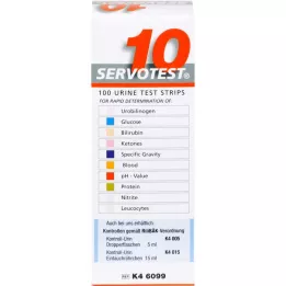 SERVO 10 zkušebních proužků, 100 ks