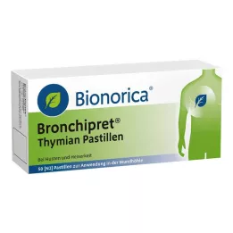 BRONCHIPRET Tymiánové pastilky, 50 ks