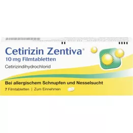 CETIRIZIN Zentiva 10 mg potahované tablety, 7 ks