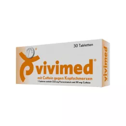 VIVIMED s kofeinem tablety proti bolesti hlavy, 30 ks