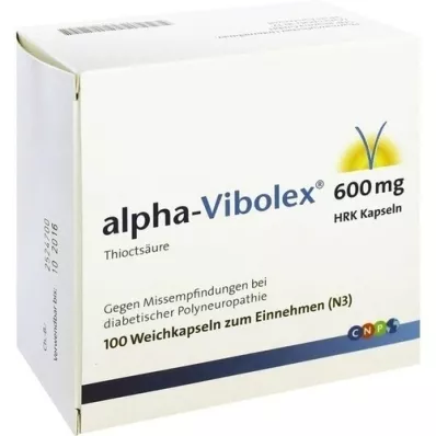 ALPHA VIBOLEX 600 mg HRK měkkých tobolek, 100 ks