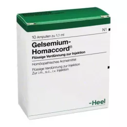 GELSEMIUM HOMACCORD ampules, 10 ks