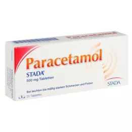 PARACETAMOL STADA 500 mg tablet, 20 ks