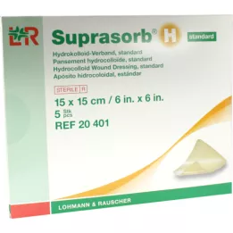 SUPRASORB H Hydrocoloid Sdružení Standard 15x15 cm, 5 ks