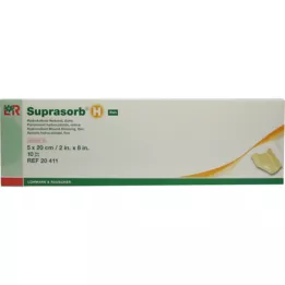 SUPRASORB H Hydrokoloidní asociace tenký 5x20 cm, 10 ks