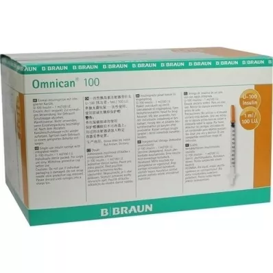 OMNICAN inzulinypr.1 ml U100 m.kan.0.30x12 mm One., 100x1 ks