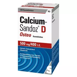 CALCIUM SANDOZ D Osteo 500 mg/400 I.E. žvýkací tablety, 120 ks