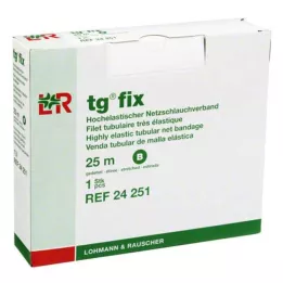 TG fixační síťová bandáž B 25 m bílá, 1 ks