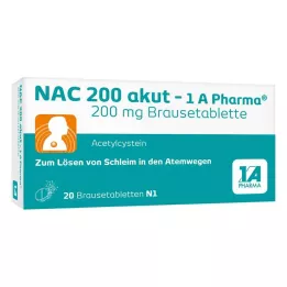 NAC 200 šumivých tablet akut-1A Pharma, 20 ks