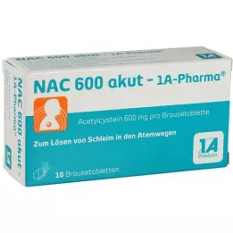 NAC 600 akutní 1A Pharma Zhlubcová tablety, 10 ks