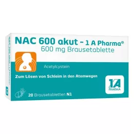 NAC 600 AKUT-1A Pharma Equervesces Tablets, 20 hodin