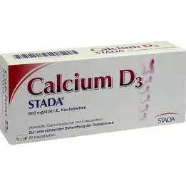 CALCIUM D3 STADA 600 mg/400 tj. Žvýkací tablety, 50 ks
