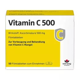 VITAMIN C 500 potahované tablety, 50 ks