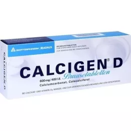 CALCIGEN D 600 mg/400, tj. Jeskyně, 40 ks