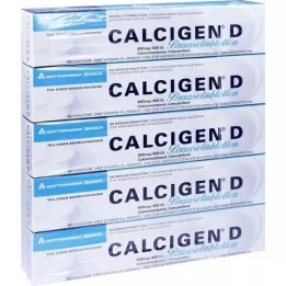CALCIGEN d 600 mg/400, tj. Tablety propojky, 100 ks