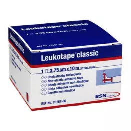 LEUKOTAPE Klasika 3,75 cmx10 m červená, 1 kus