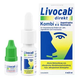 LIVOCAB direct combo 4 ml oční kapky + 5 ml nosní sprej, 1 bal