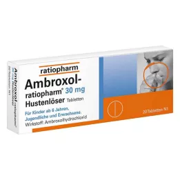 Ambroxolratiopharm 30 mg kašel pájecí tablety, 20 ks