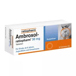AMBROXOL-ratiopharm 30 mg tablety proti kašli, 50 ks